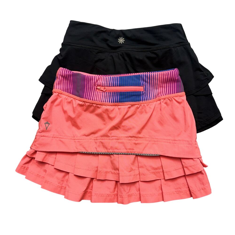 Ivivva Lululemon Athleta Girl Skirts Black Pink Activewear Skort Set Girls 6
